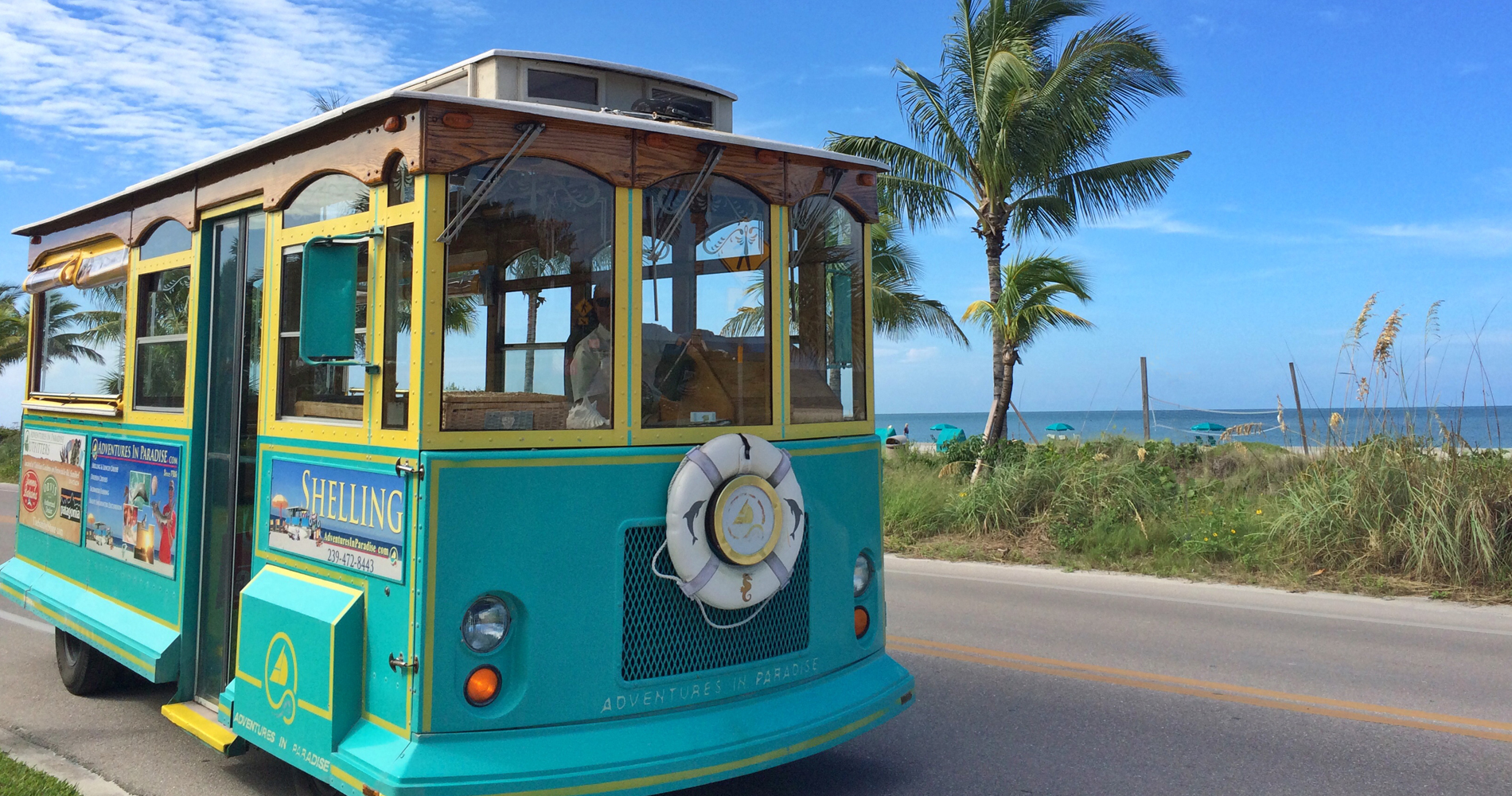 Trolley Tours | Adventures in Paradise (239) 472-8443